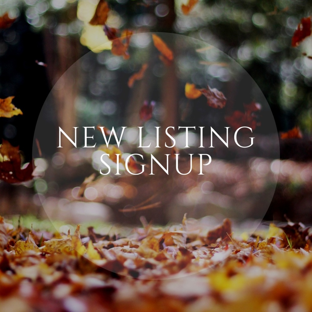 New Listing Sign-Up